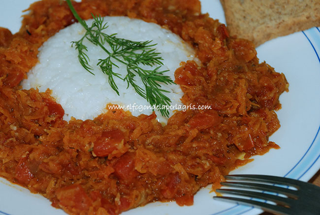 Arroz con zanahorias