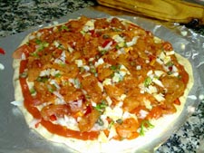 Preparar la pizza mexicana