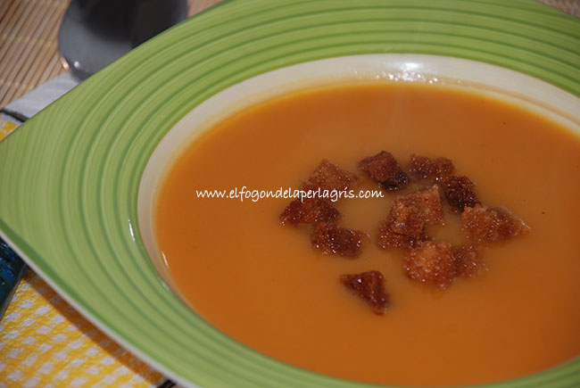 Crema de verduras al cilantro