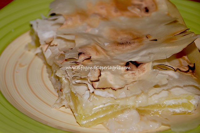 Empanada de calabacín y queso