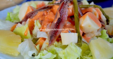 Ensalada de ahumados y palmitos