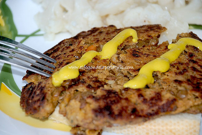 Hamburguesa de lentejas 