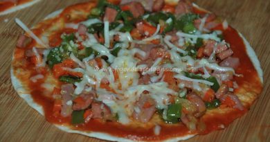 Pizza con base de fajitas