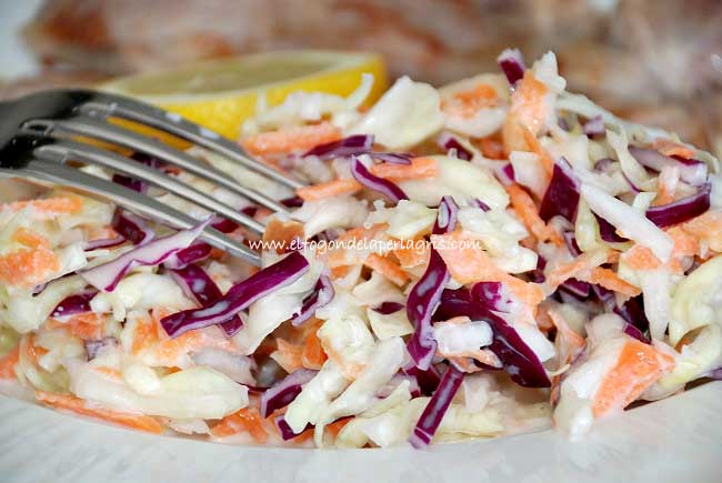 Ensalada de col o coleslaw al estilo americano KFC en casa - El Fogón de la  Perla Gris